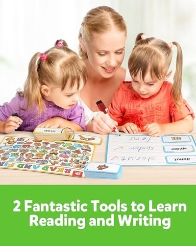 220 Educational Activity Cards for Kids – Dry Erase Busy Book & Flashcards, Mont