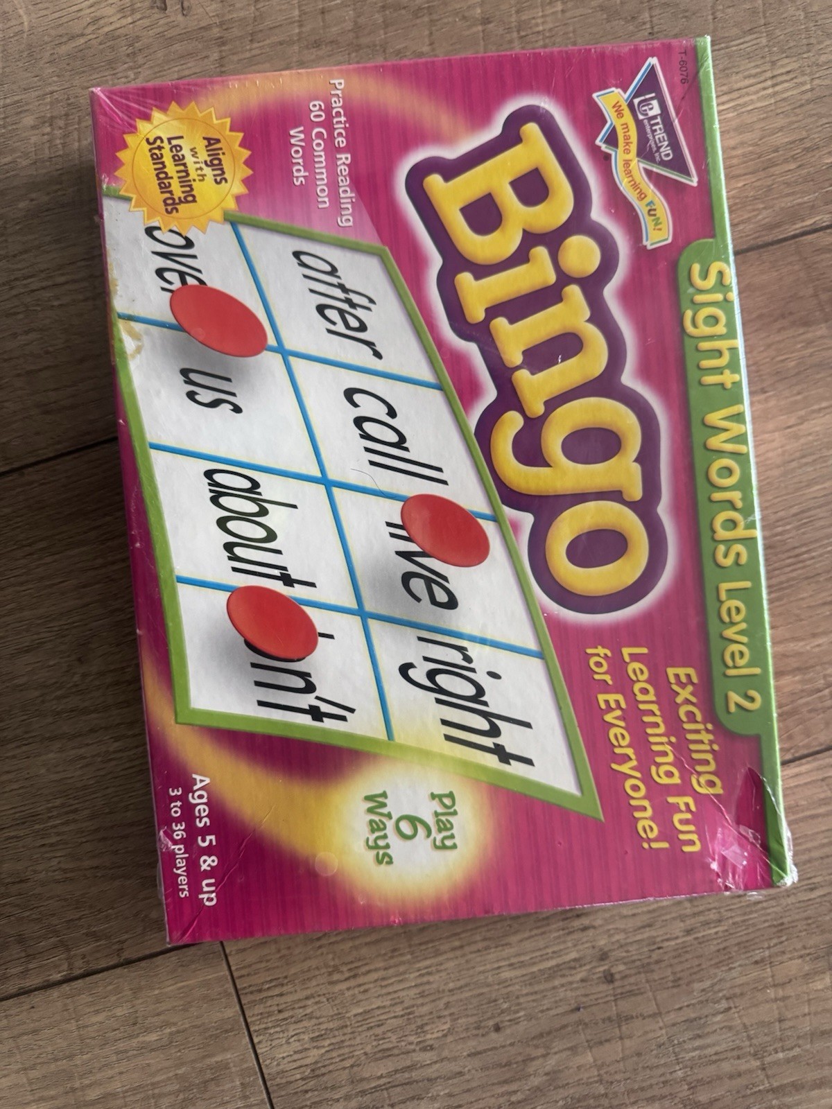 Trend Enterprises Sight Words Level 2 Bingo Game Practice Reading Play 6 Ways