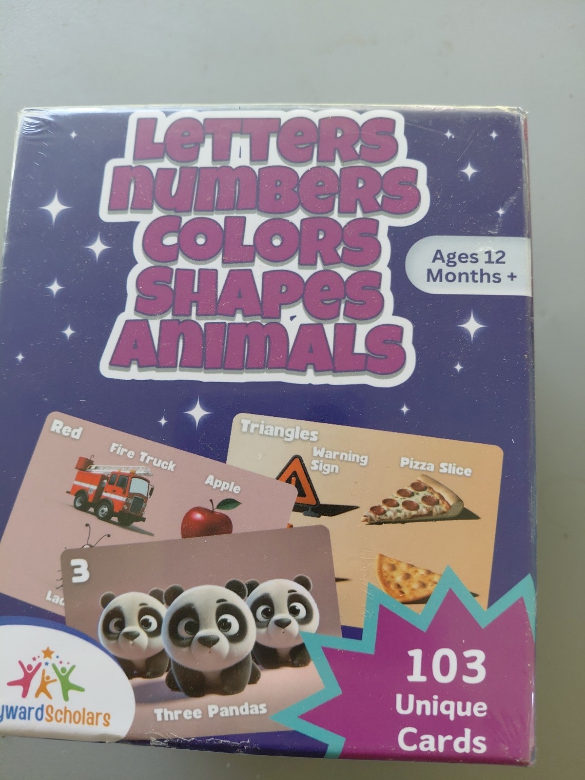 Flashcards for Toddlers Letters Numbers Colors Shapes & Animals 12 Months Plus