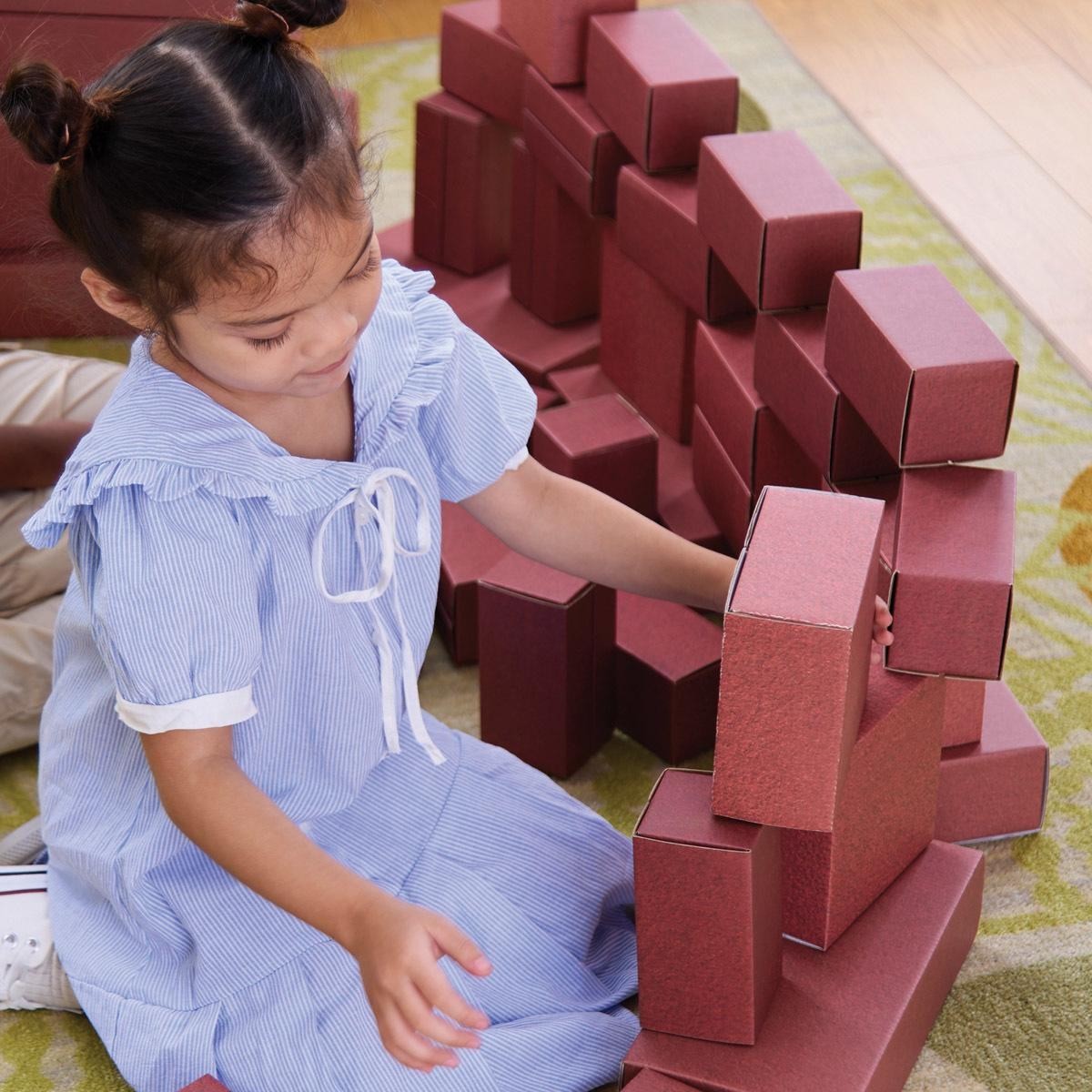 Kaplan Early Learning Jumbo Brick Blocks – 40 Pieces