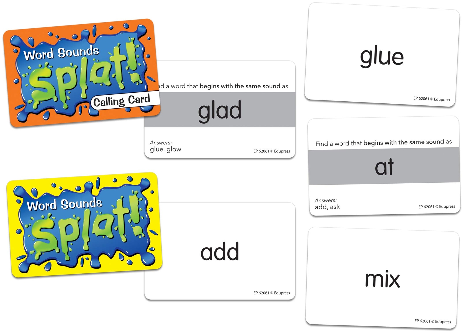 Beginning and Ending Sounds Splat Game Educational Fun for Kids 2 to 6 Players