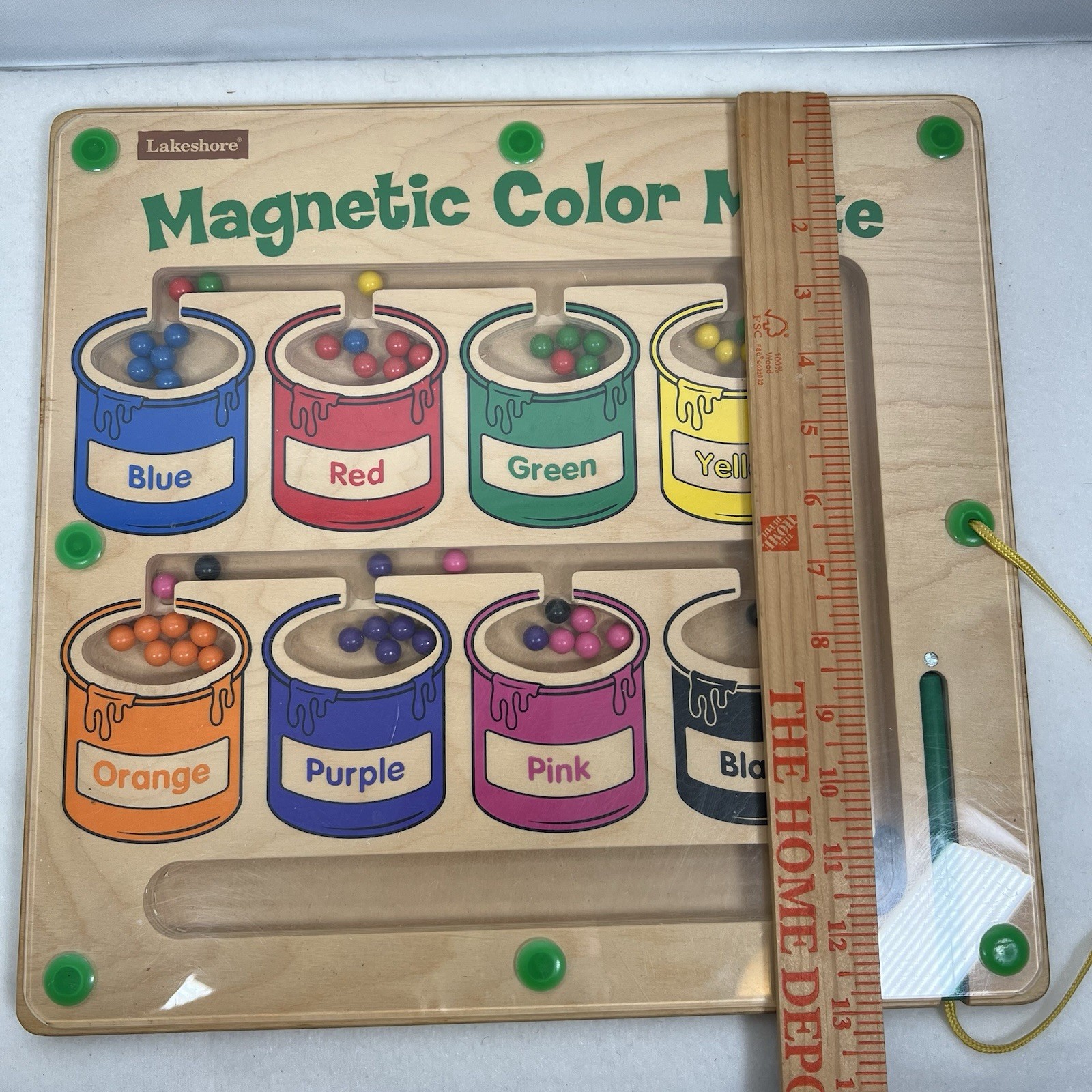 Lakeshore Magnetic Color Maze Sorting Matching Fine Motor Activity Tabletop Toy