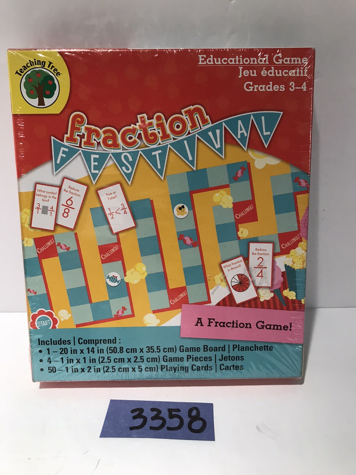 Learning Fraction Grades 3-4 Festival Fun & Learn Great Gift! New & Sealed