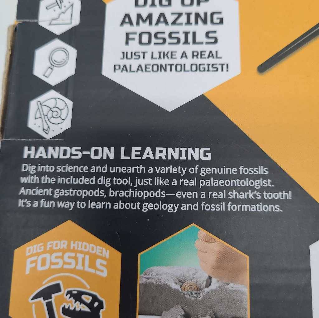 Discovery #Mindblown Colossal Fossil Dig Excavation Kit 15 Different Types New
