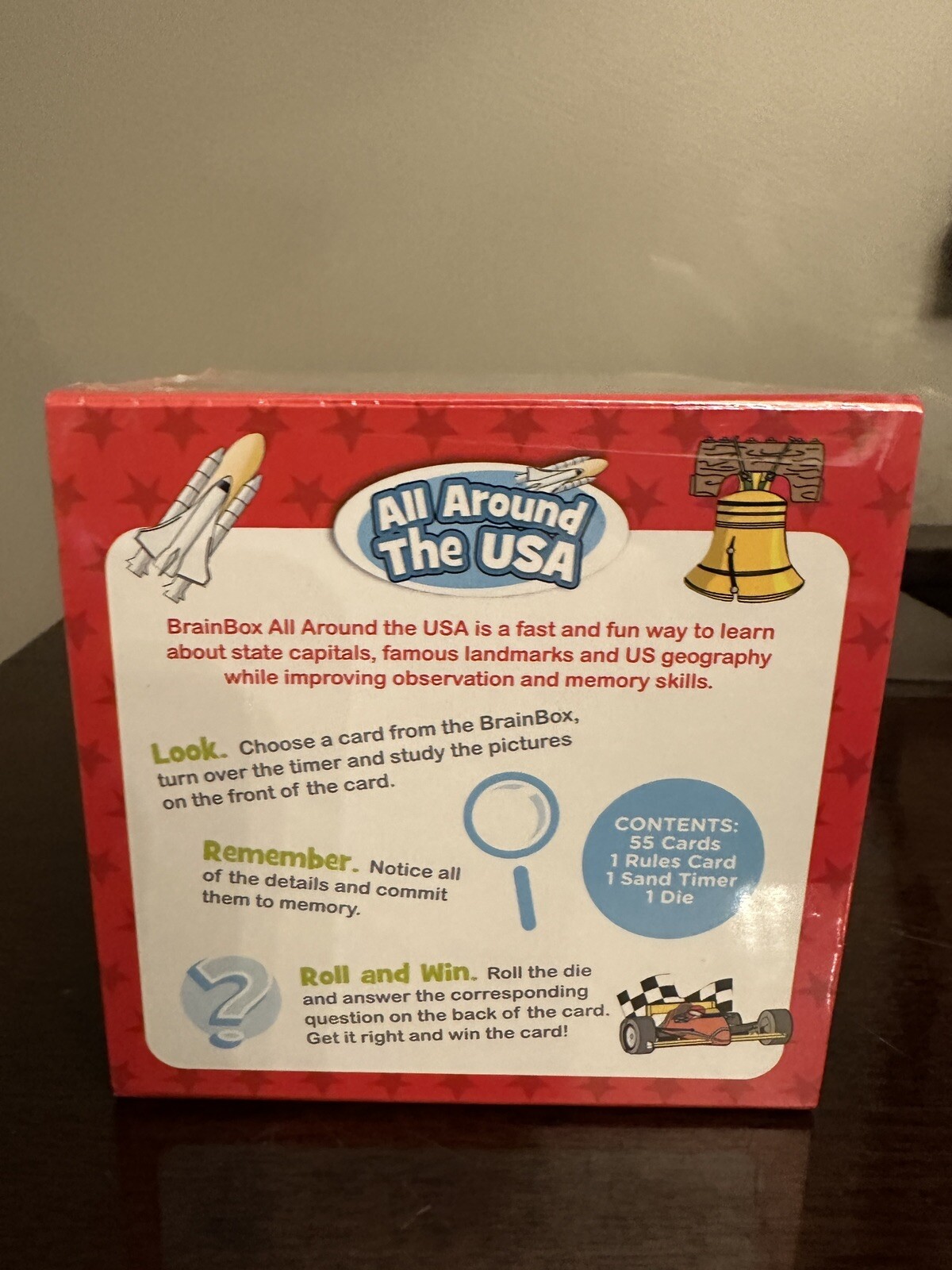 **NEW** MindWare Brain Box “Around The USA” Educational Card Game