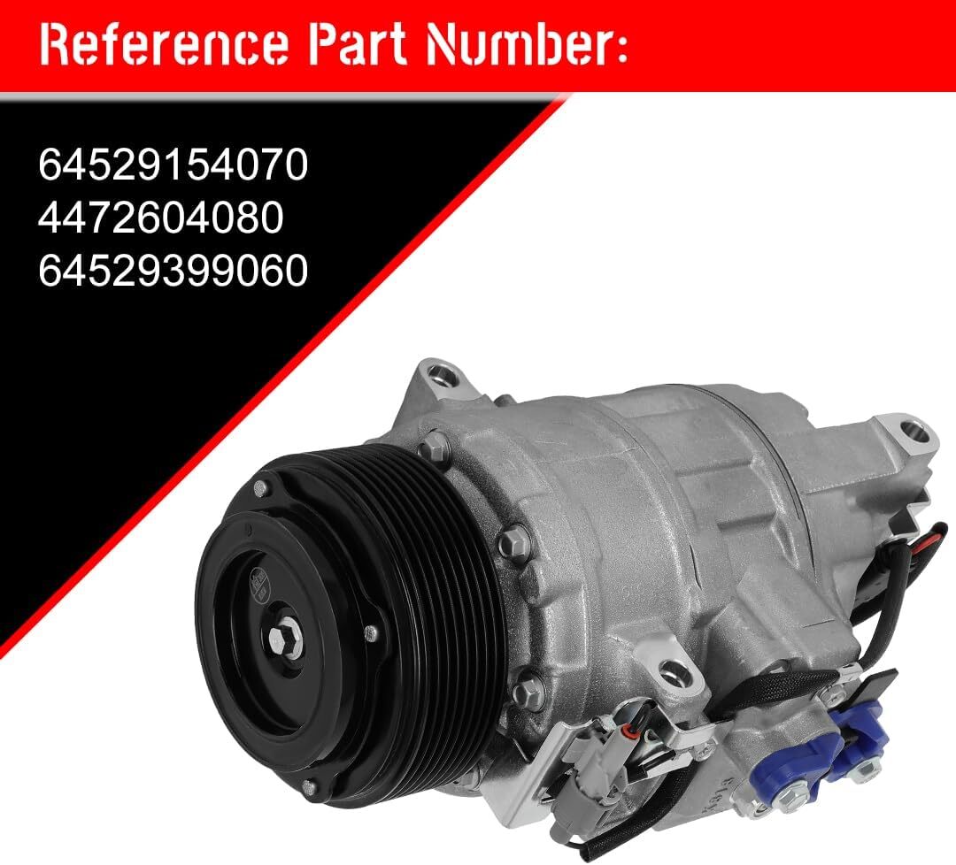 cciyu Air Conditioning Compressor 2012-2015 Fit for BMW 335i 3.0L 2014-2016 Fit