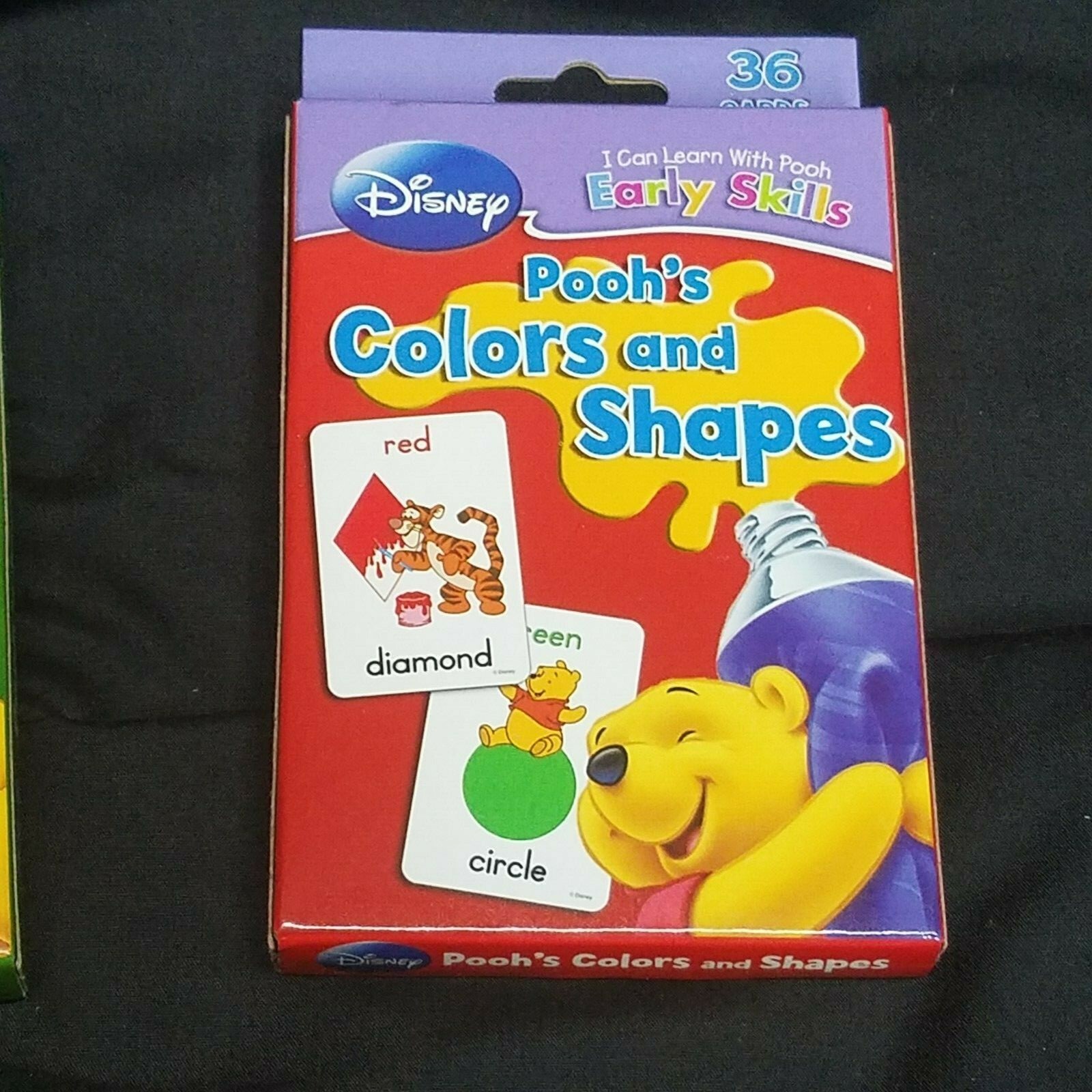 Disney Pooh Flash Cards 36 X3 Pooh’s Number Match Shapes and Colors 1st Words