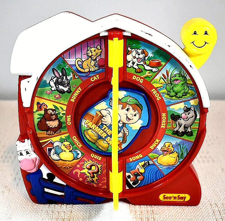See n’ Say “The Farmer Says”, Model #B7593, 16 Animals, Quiz & Songs – Works!