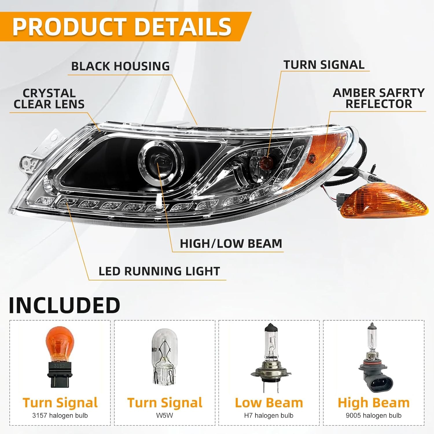 Headlight Assembly Fit for International Durastar Right Passenger Side