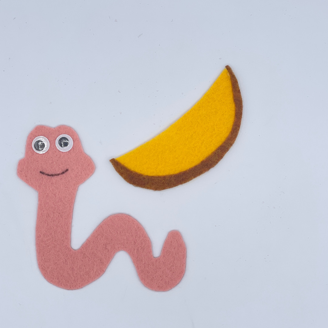  Herman the Worm Felt Story Set – Celebrate Counting, Curiosity, and Fruity Fun