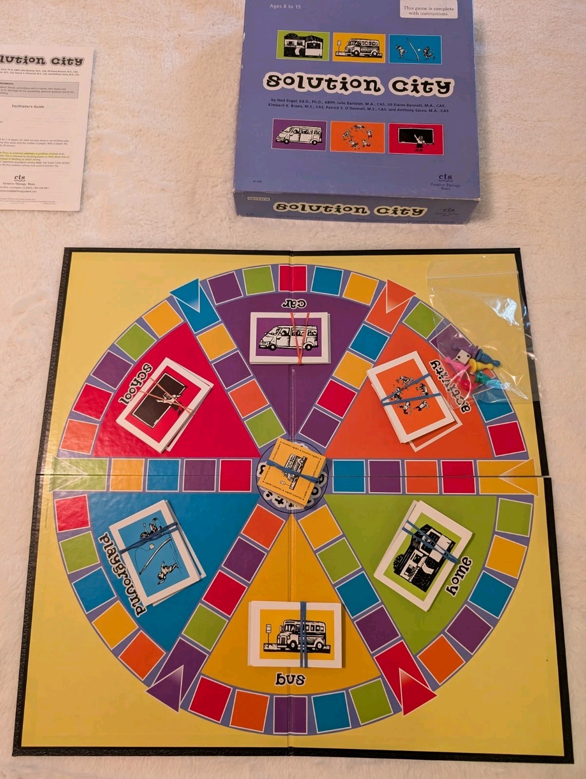 Creative Therapy Store – Solution City Board Game – Coping + Prob Solving Skills