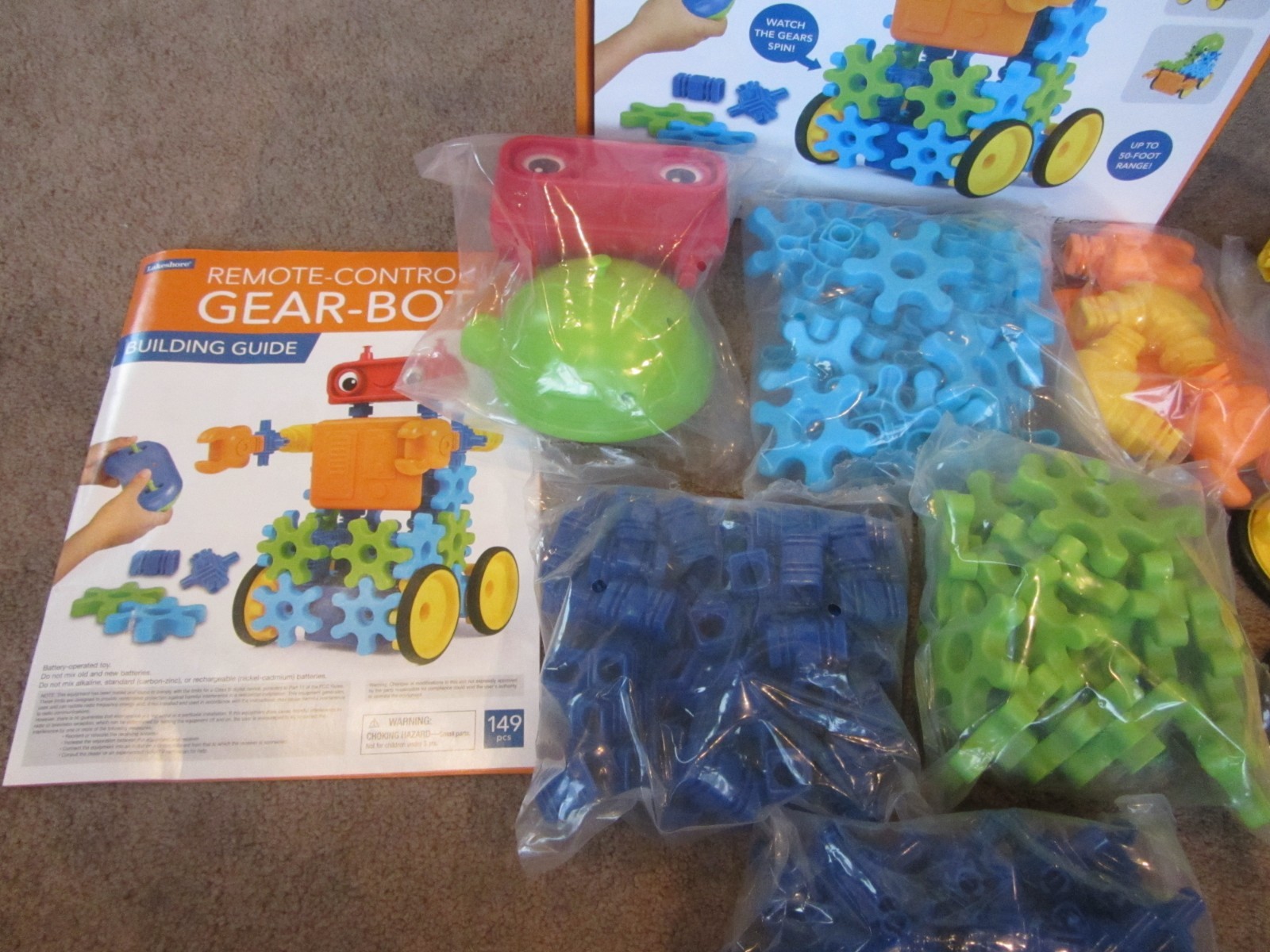 Lakeshore Remote Control Gear-Bot Building Blocks – NO REMOTE