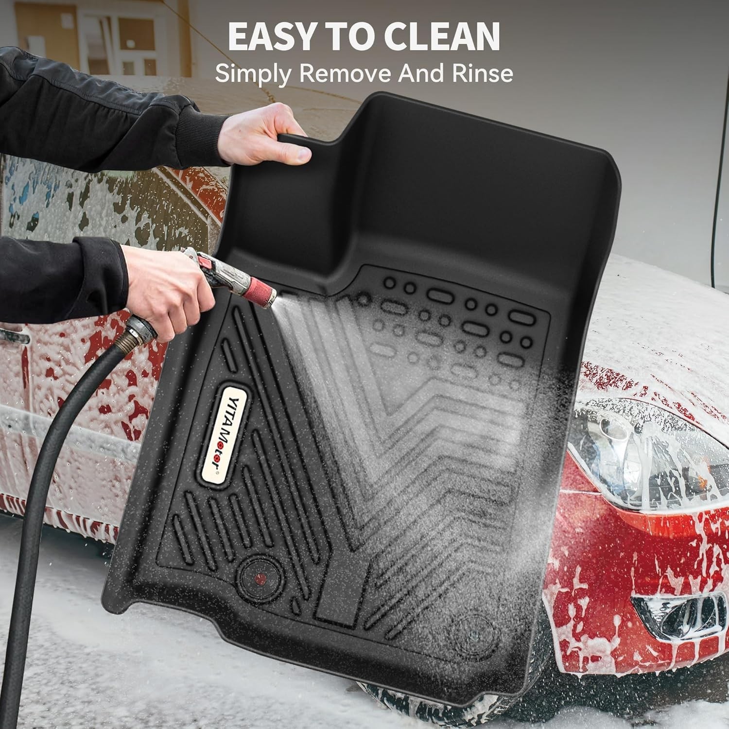 Floor Mats Fit for 2013-2018 Dodge Ram 1500/2500/3500 Crew Cab, 2019-2024 Ram ..