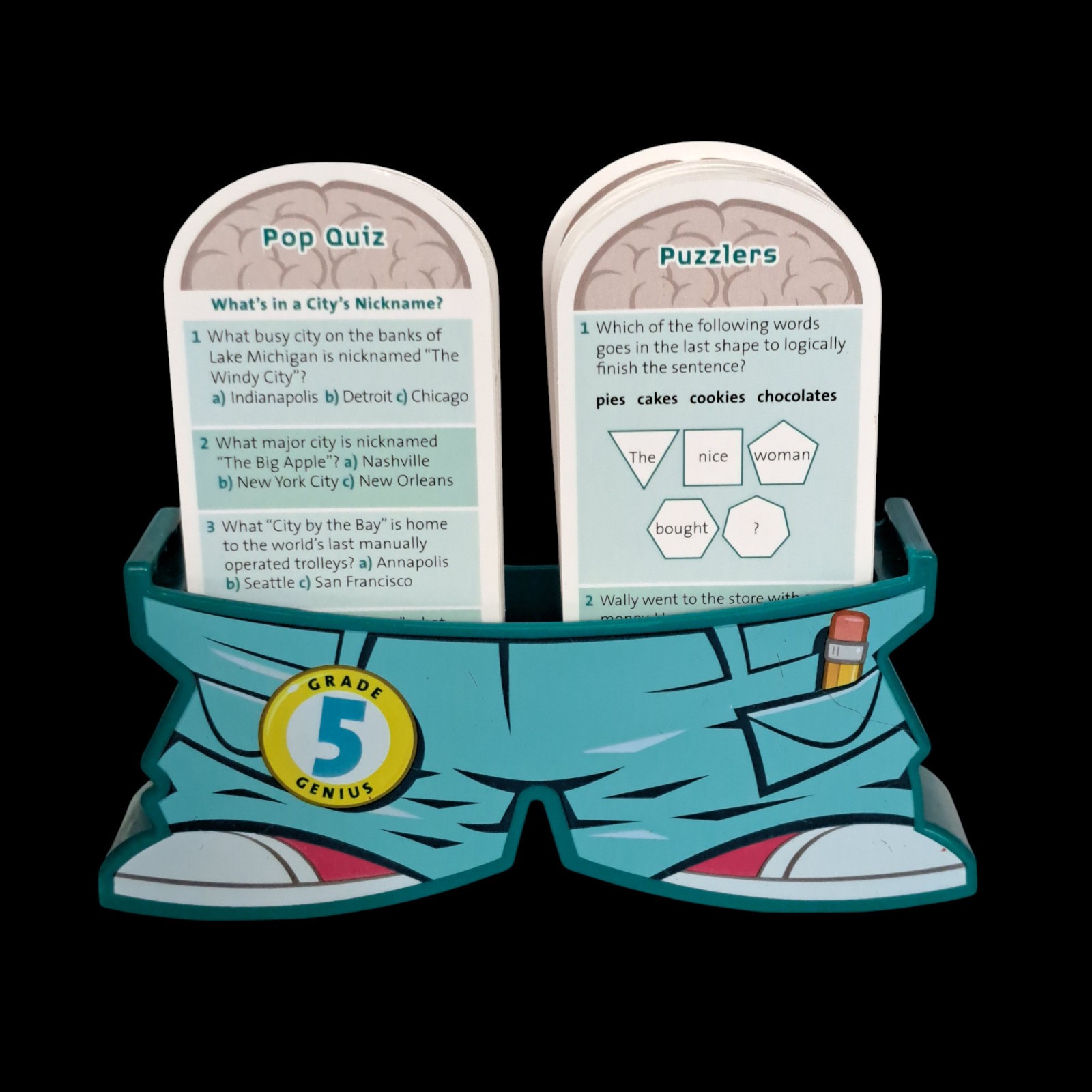 Melissa and Doug Smarty Pants Grade 5, 120 Brain Building Cards, Homeschooling