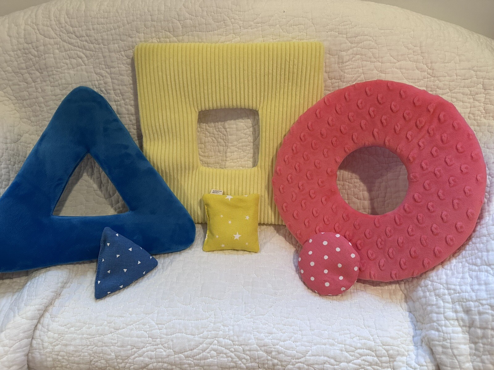 Panda Crate/Kiwi Co Montessori Beanbag Shapes Toy Brain Development Circle Squar