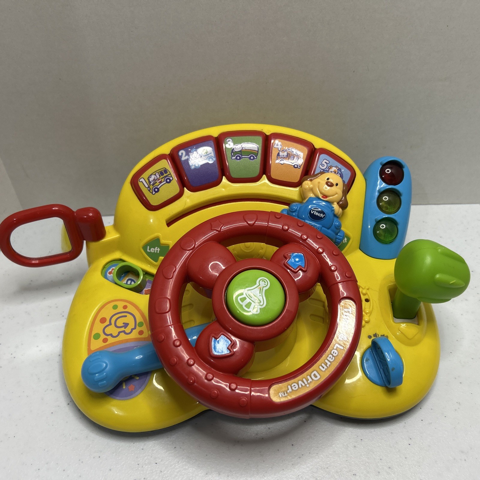 VTech Turn & Learn Driver Interactive Red and Yellow Dashboard Numbers Sings Toy