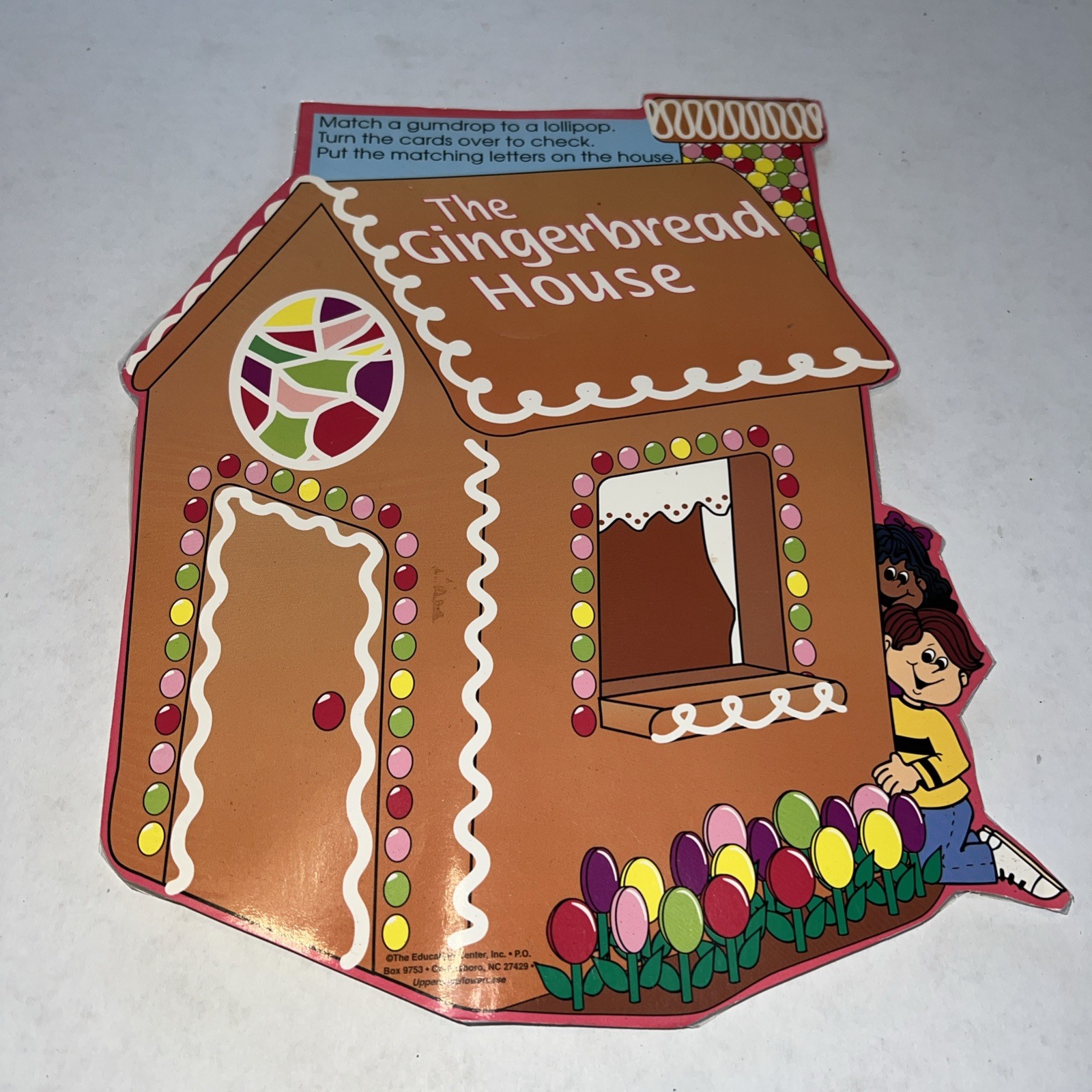 Gingerbread House Grades K-1 File Folder Game Matching Letters