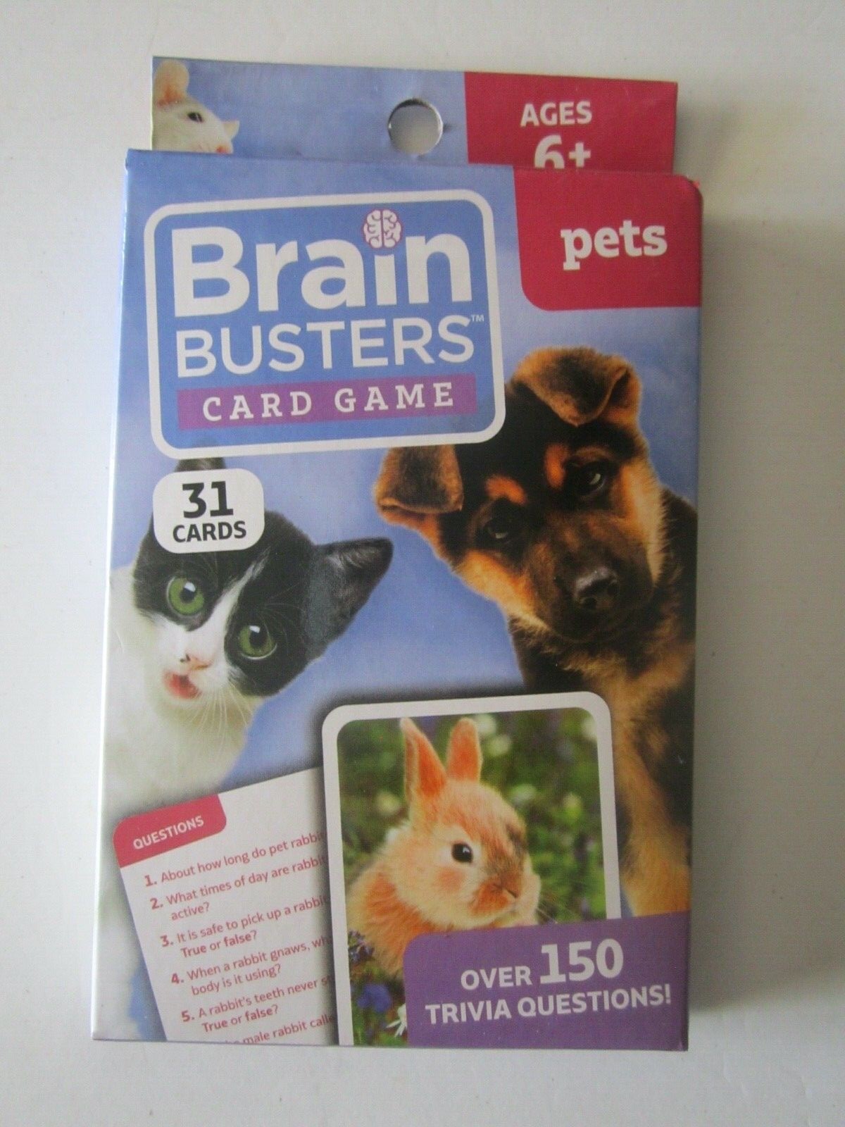 Brain Busters Gaming Cards – 31 Cards Each – Pets, Nature, Dinosaurs New!