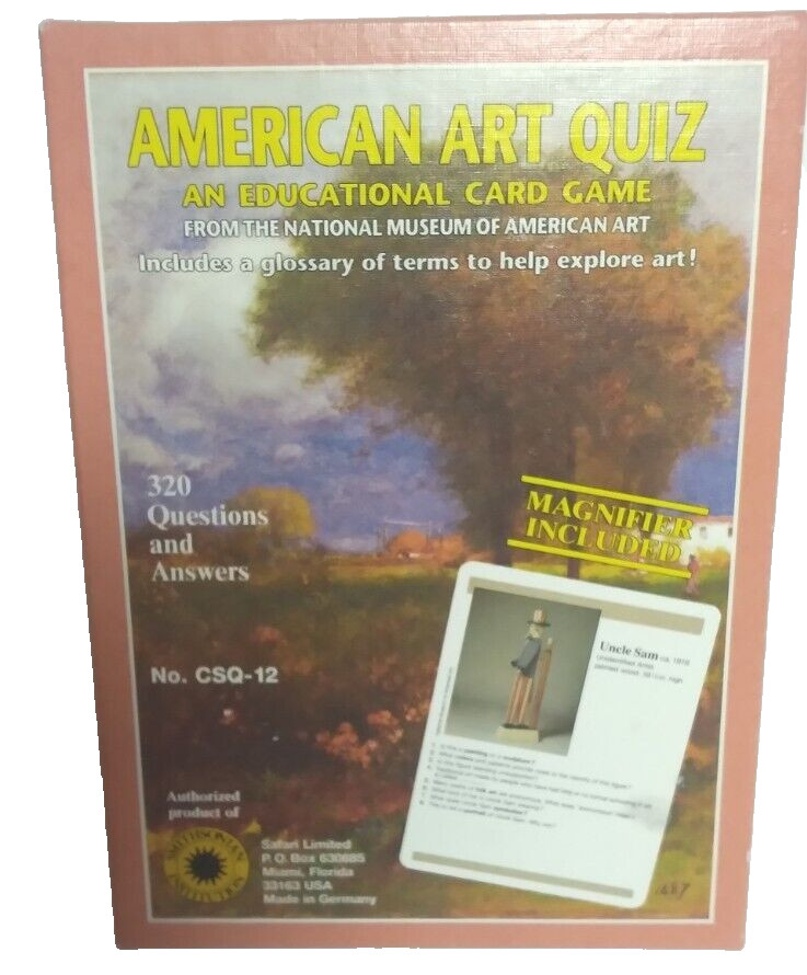 Educational Art Card Game 320 Questions On American Art Smithsonian