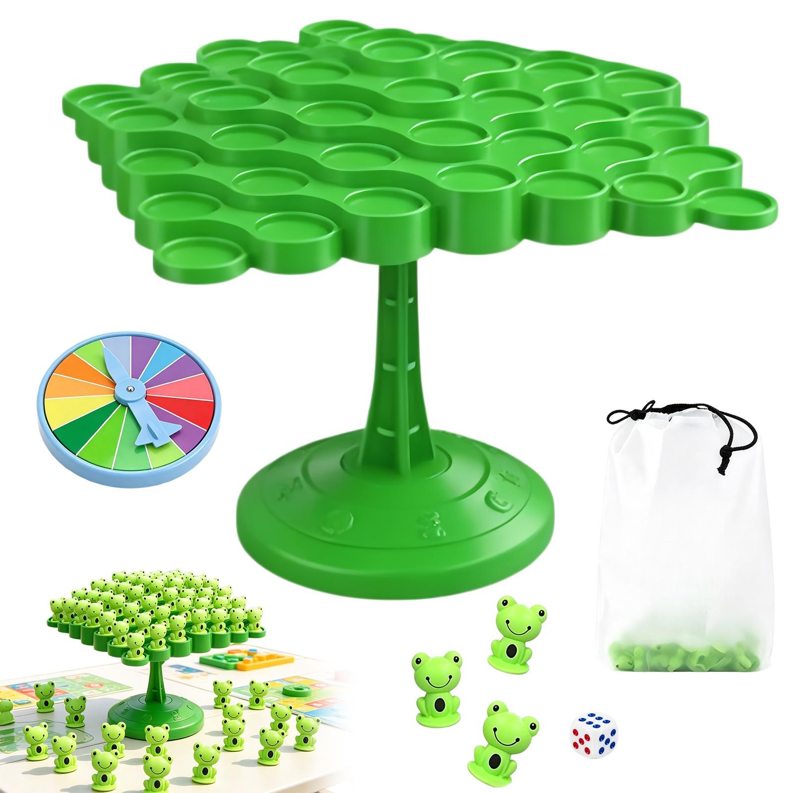 Fun Frog Balance Tree Children Montessori Math Toys Board Game Parent-Child