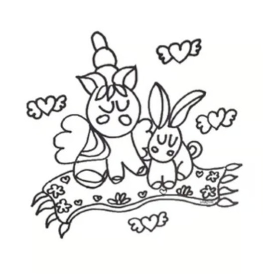 Art Wizard Coloring Pages- Unicorn and Friends- 12 Pages-Digital- PRINTING REQ’D