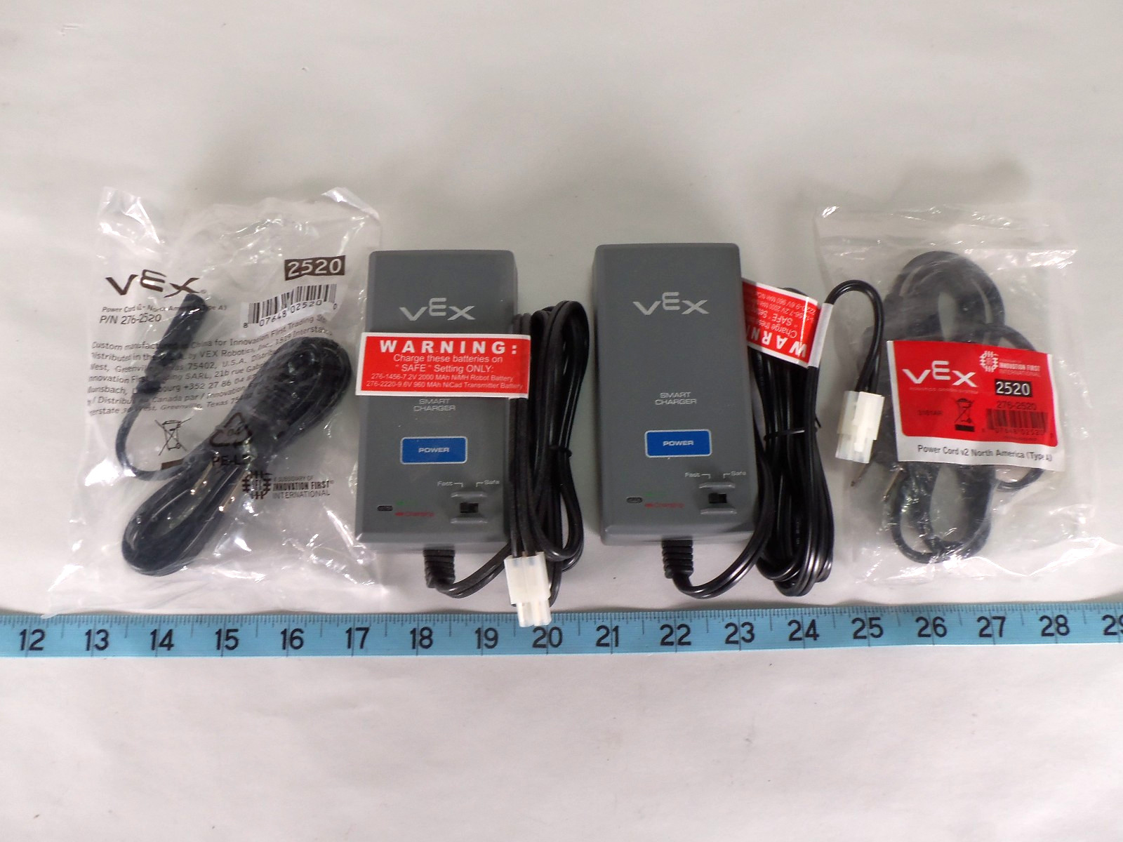VEX Robotics Smart Charger 276-2519 With Power Cords Lot of 2