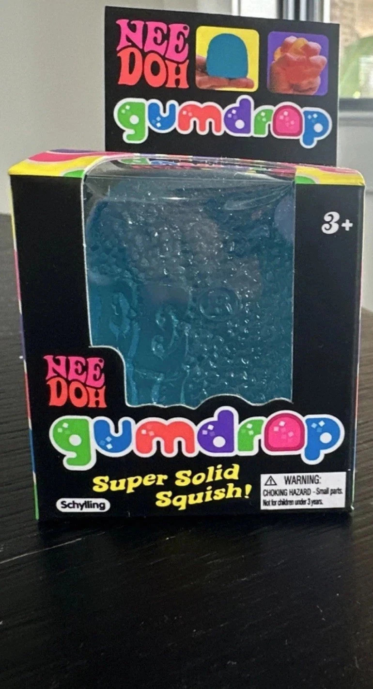 Authentic Nee Doh Gumdrop Super Solid Squish Needoh Gum Drop RARE