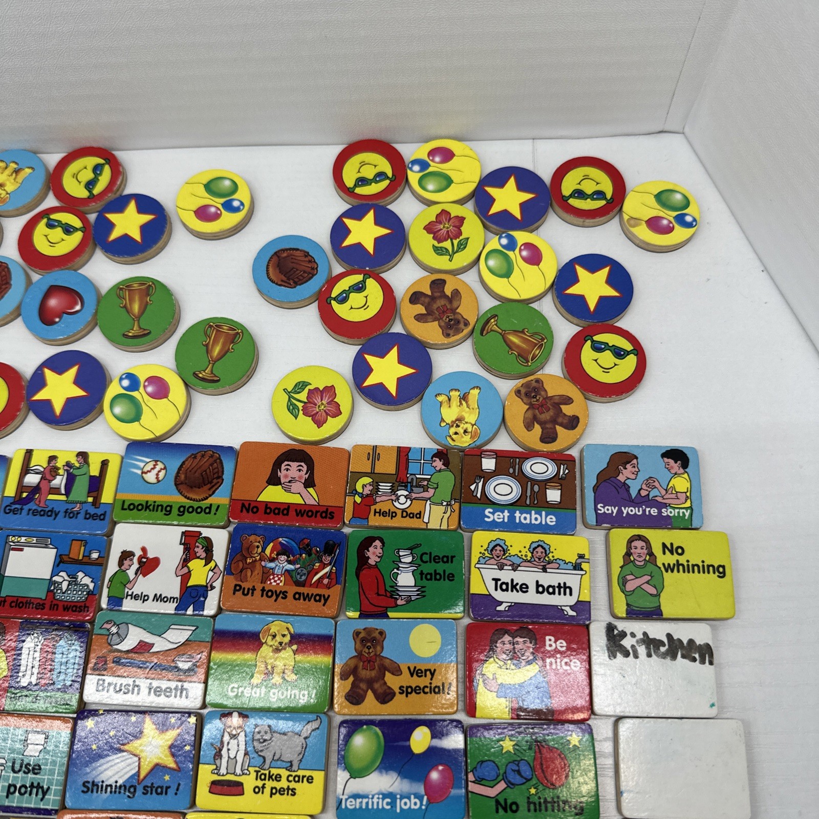 Melissa & Doug Responsibility Reward Chore Chart Magnets Replacement 110 Pieces