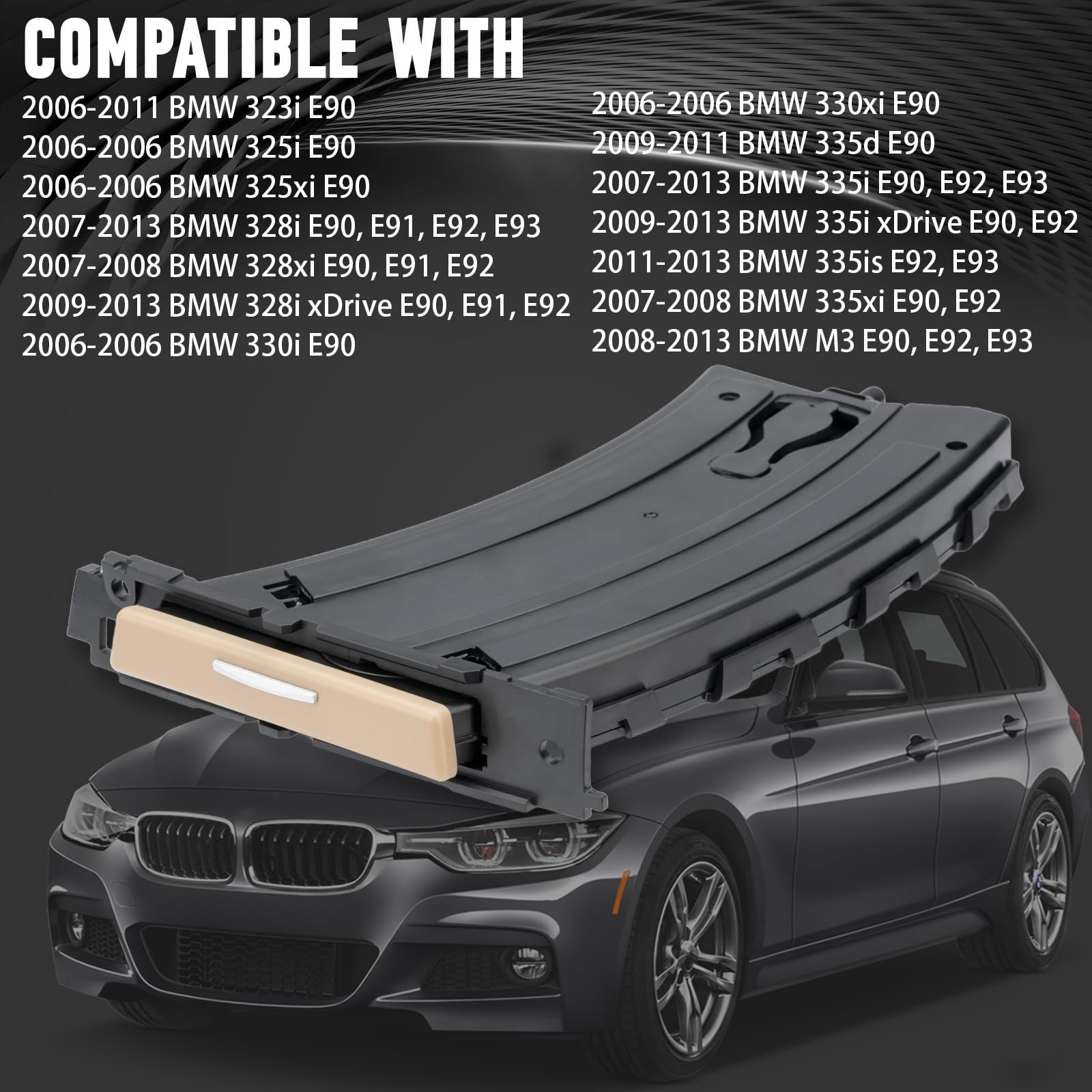 Replacement Cup Holder Compatible with BMW 3 Series E90 E92 328i E93 E91 335i…