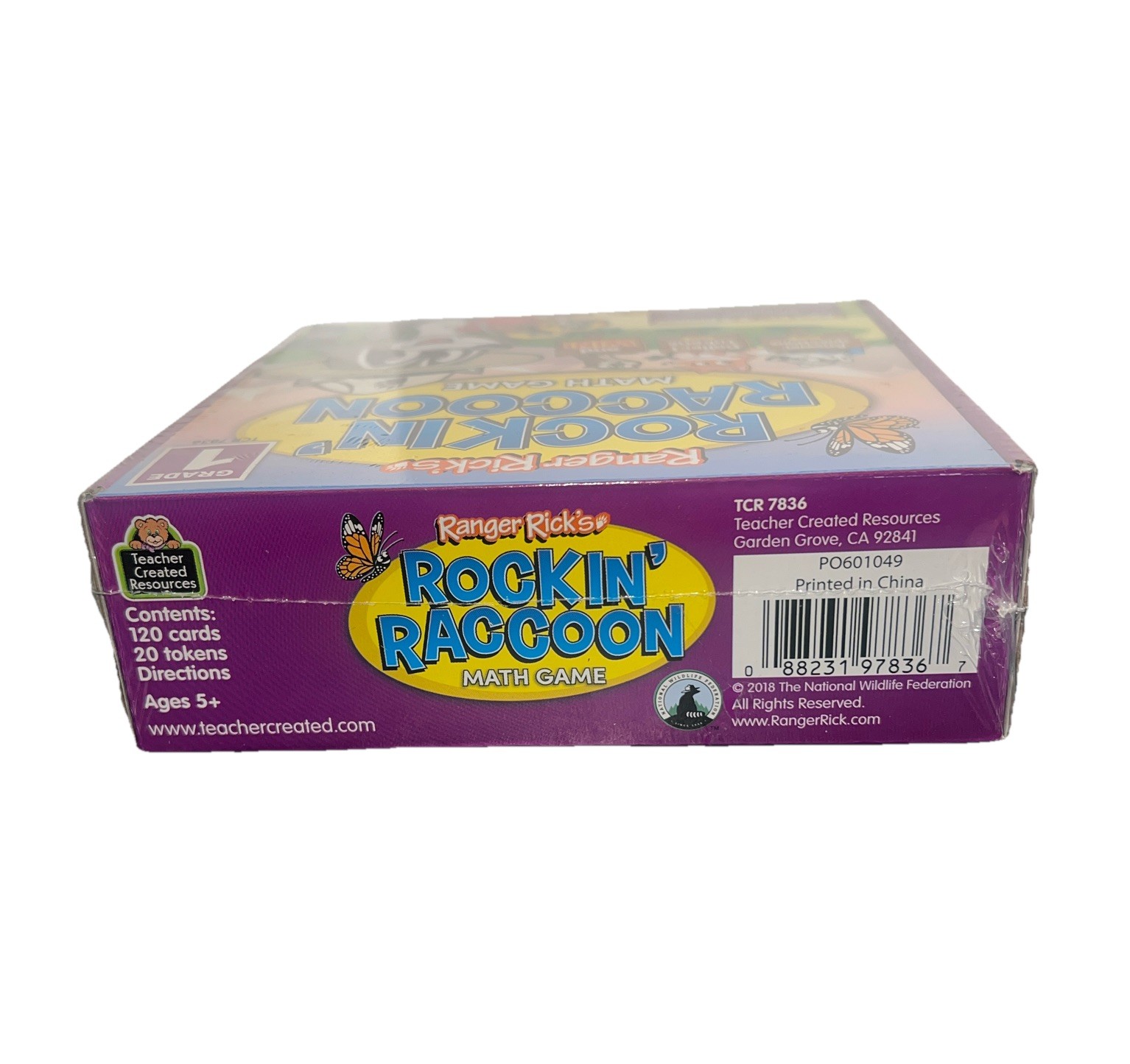 Ranger Rick’s Rockin Raccoon Math Games(2), New/Sealed,Grades K & 1, 2-4 Players