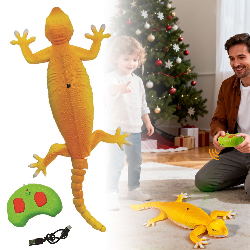 Wallcrawler Gecko Rechargeable Remote Control Robot Wall Crawler 2025 Xmas AE