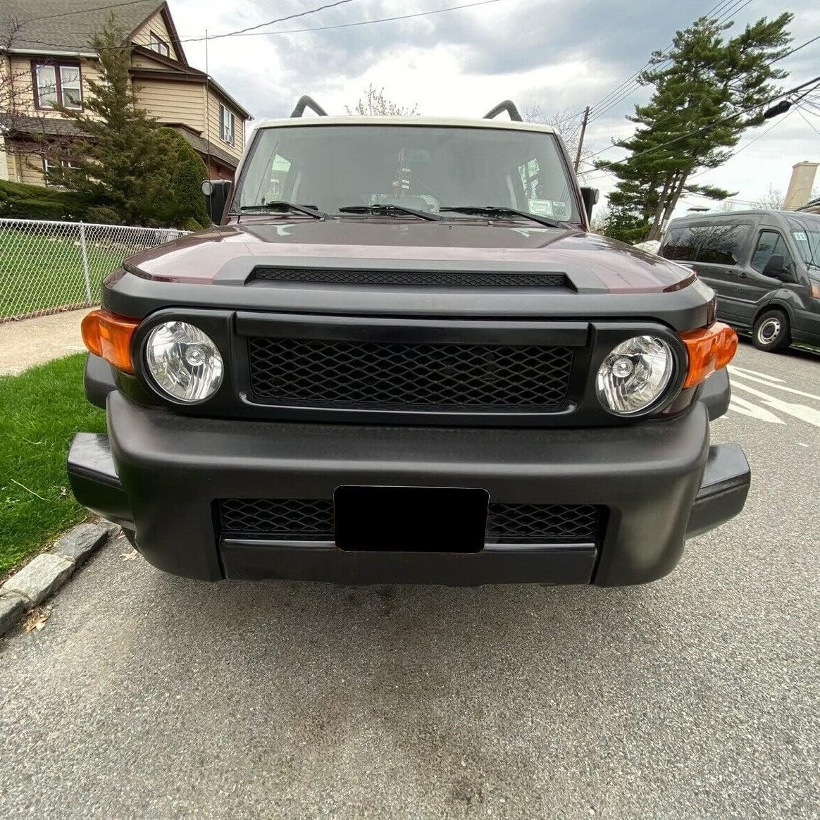 HX Black Hood Molding Trim Compatible with 2007-2011 Toyota FJ Cruiser