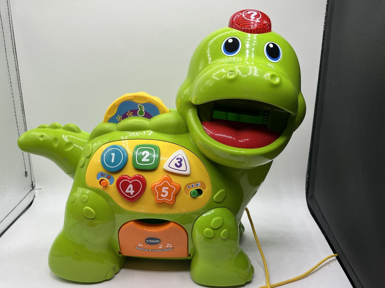 Vtech Chomp Count Dino 7 Chip Interactive Learning Toddler Toy 12″ Lights Music