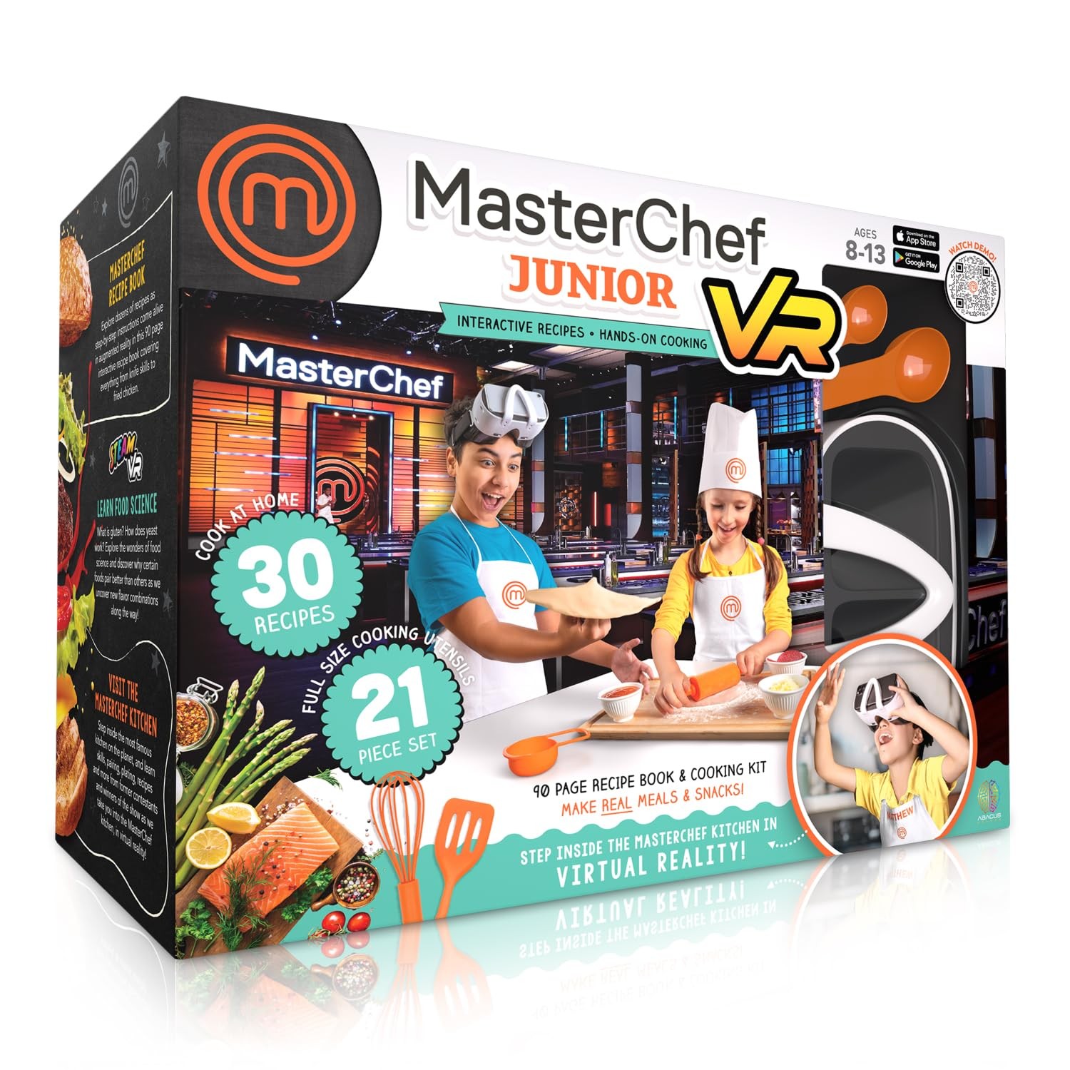 Abacus Brands VR MasterChef Junior Virtual Reality Kids Cooking Kit with 21