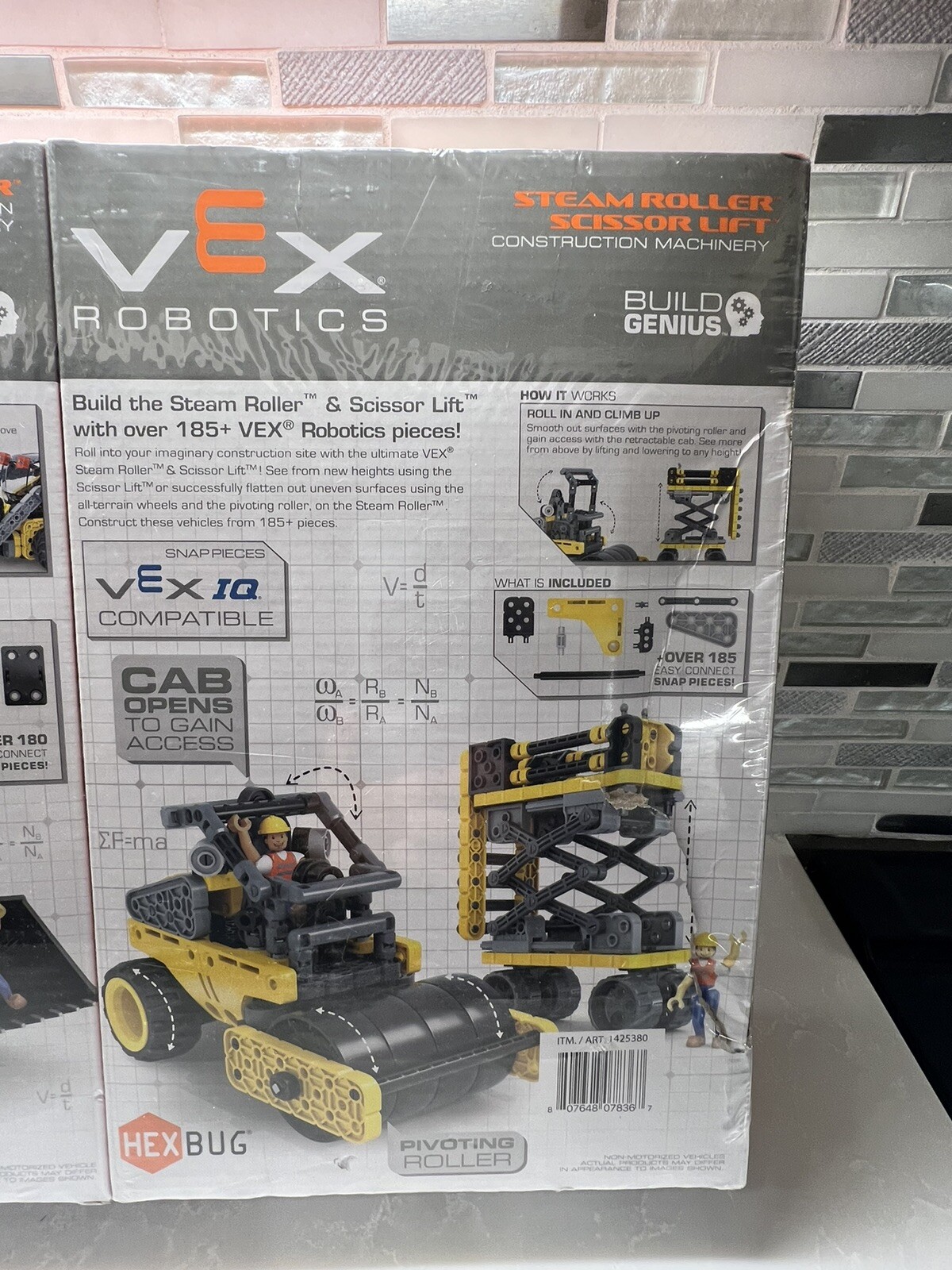 Hexbug Vex Robotics Steam Roller Skid Steer Excavator NEW NIB SEALED