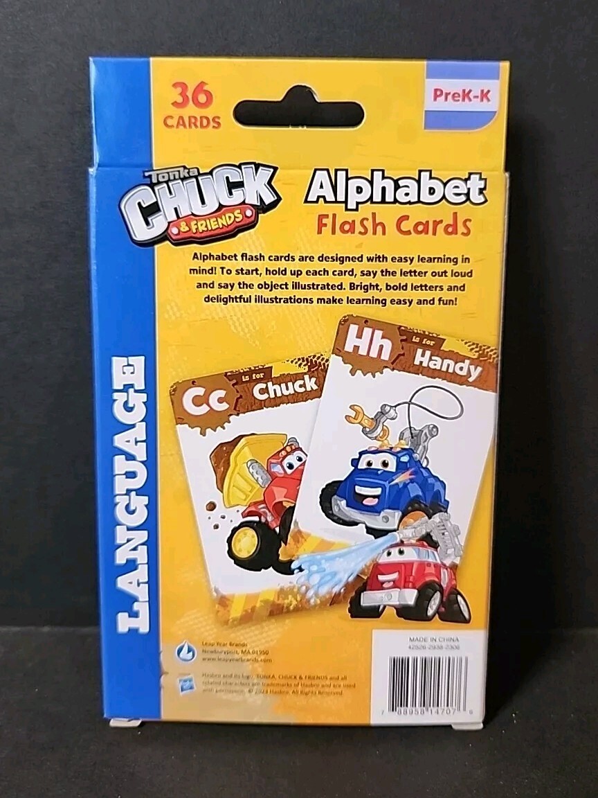 Tonka Chuck & Friends: Alphabet / Numbers Learning Flash Cards PreK-K