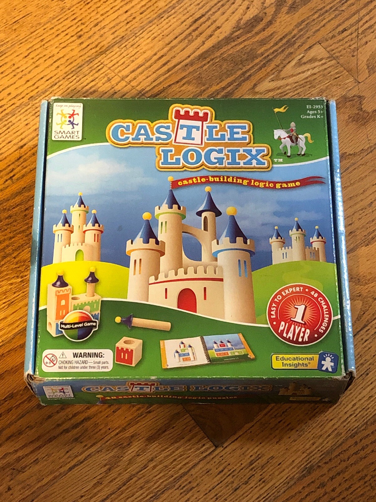 Castle Logix Castle Building Logic One Player Educational 3D Puzzle Game Wooden