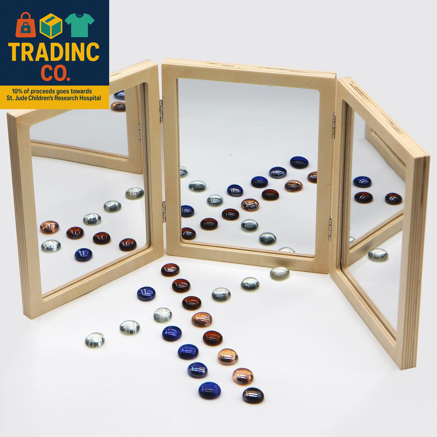 Montessori & Reggio Inspired Children Mirror, Preschool Classroom Essential, 3 P