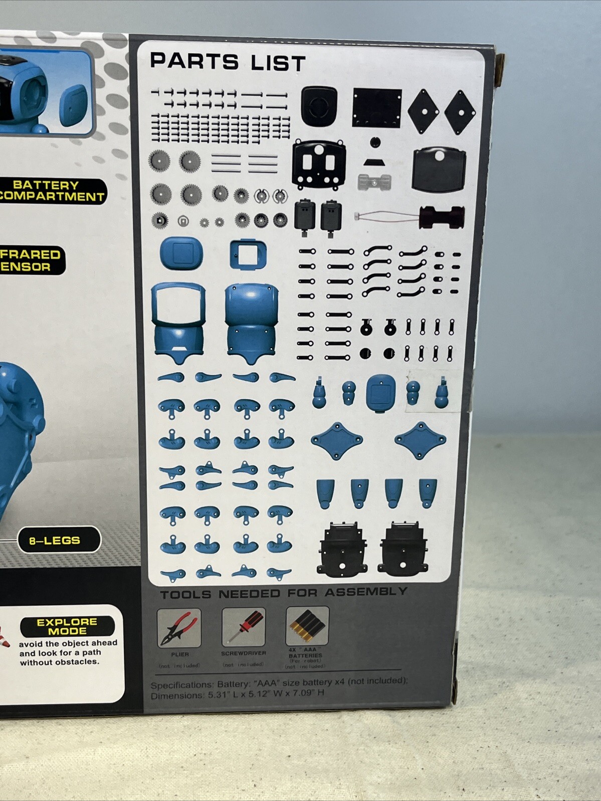 Kiko Robot 962 Do-It-Yourself Kit I/R n AI Technology Kids Educational Toy Model