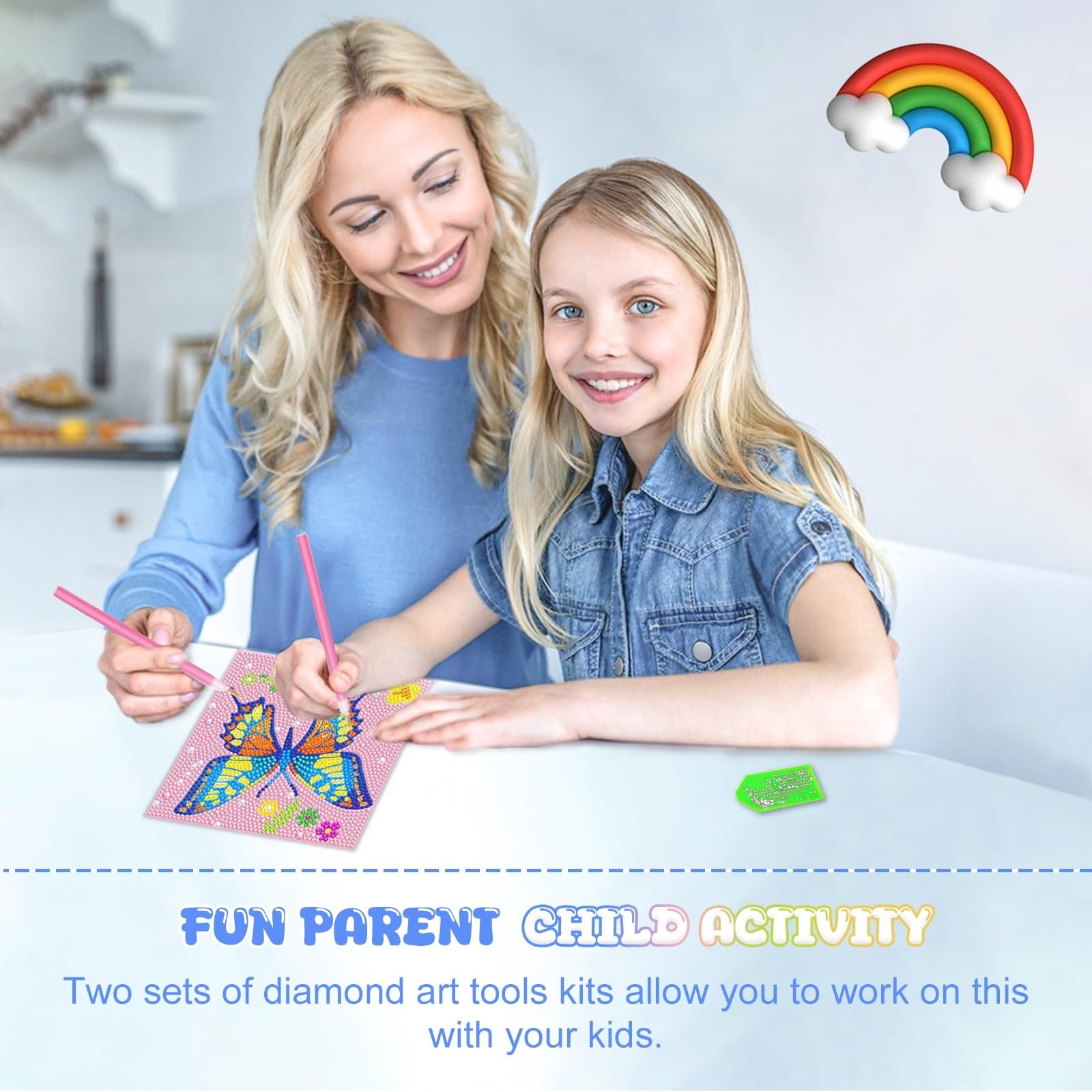 Diamond Art Kits for Kids – Crafts for Girls 8-12 – Diamond Art Painting with…