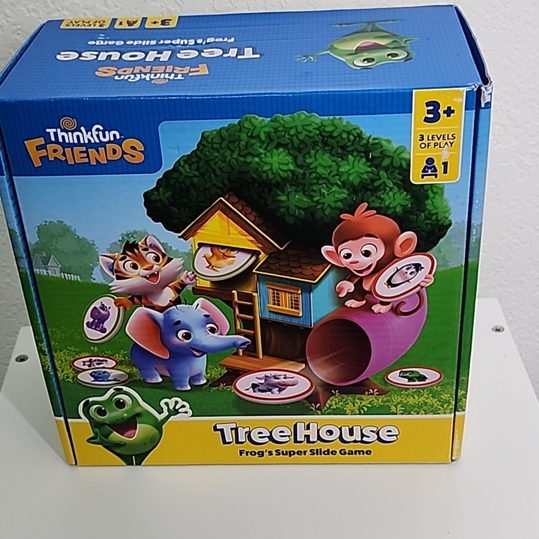 ThinkFun Friends Tree House Board Game: Frog’s super slide Educational Focus