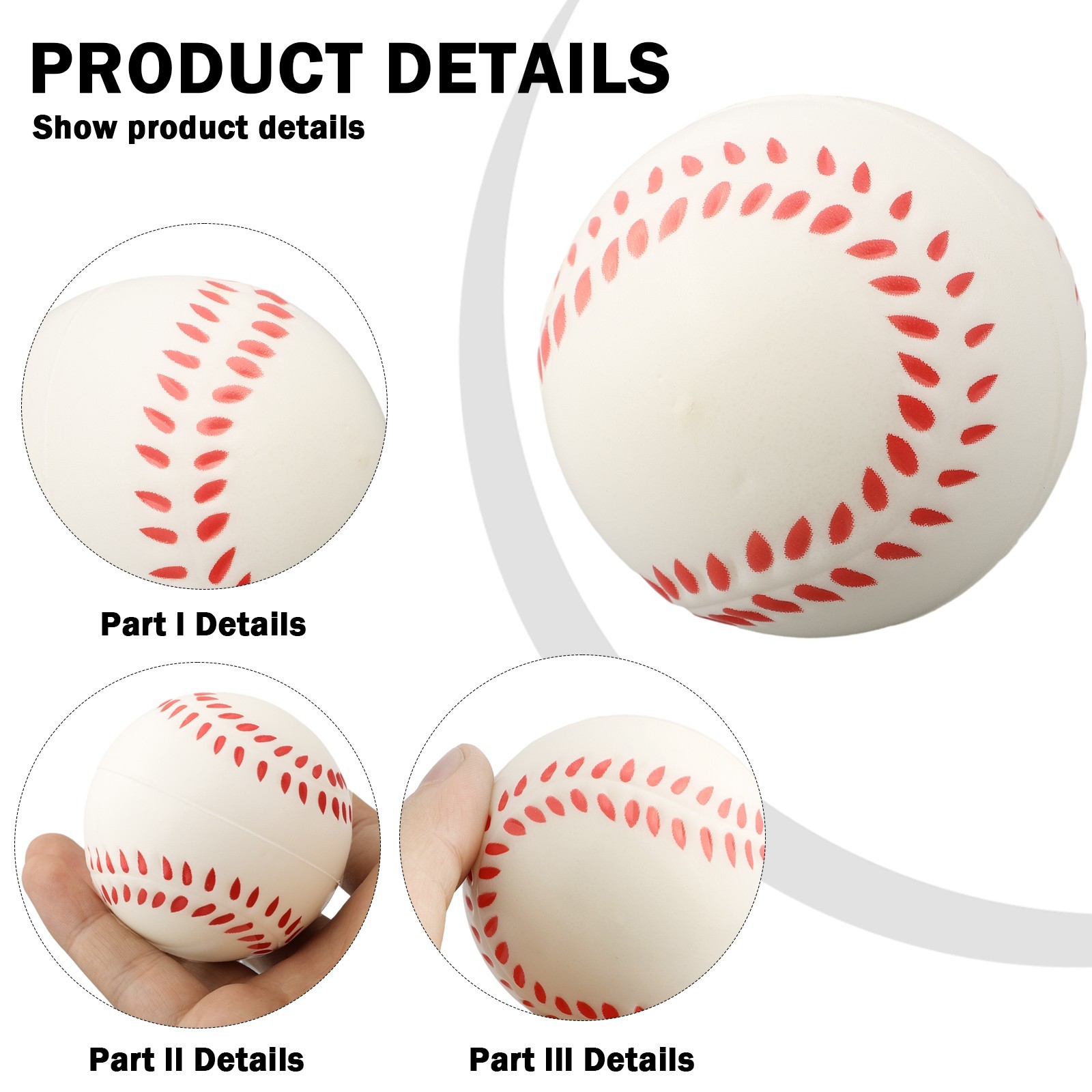 Colorful Solid Soft Squeeze Ball Fun Toy for Relieving Stress and Anxiety