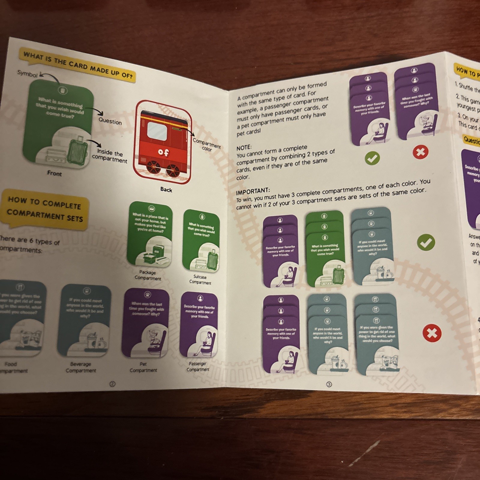 Train of Thought Card Game Travel & Family Game for 6 +Year up. Skillmatics