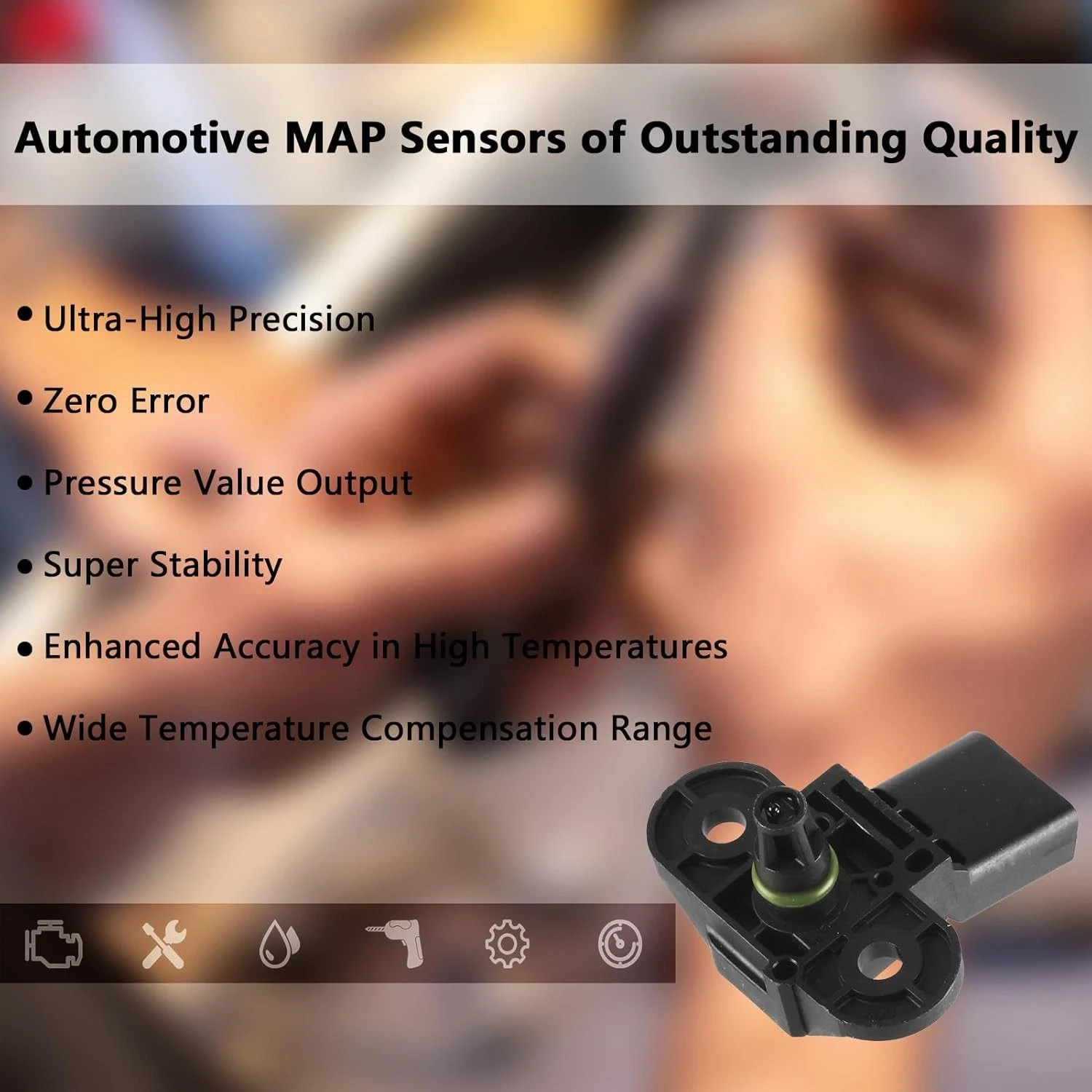 0261230234 Manifold Absolute Air Pressure (Map) Sensor Compatible with Audi A4