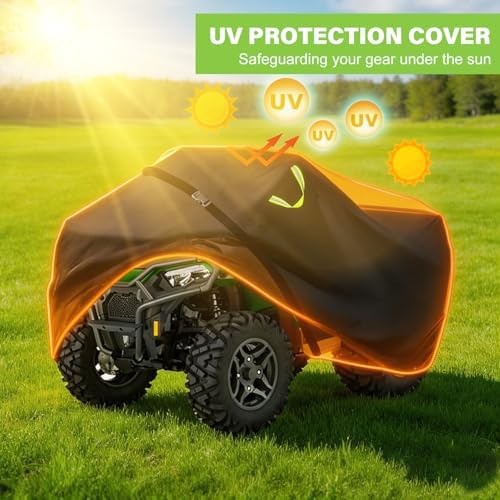 ATV Cover Waterproof Outdoor Heavy Duty 4 Wheeler Cover 420D All Weather Quad…