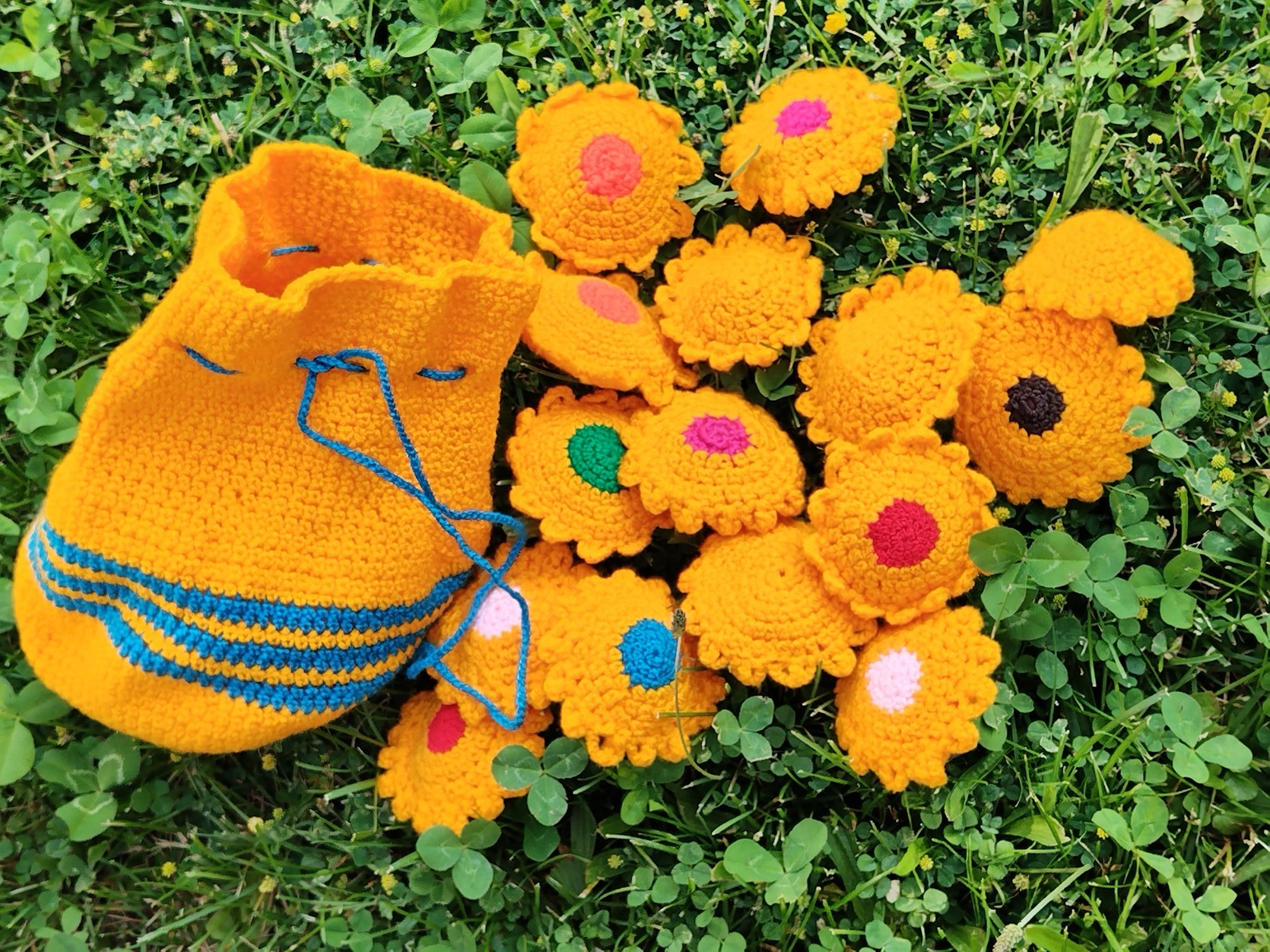 Children’s chochet memory game “Sunshine” – entertainment and development