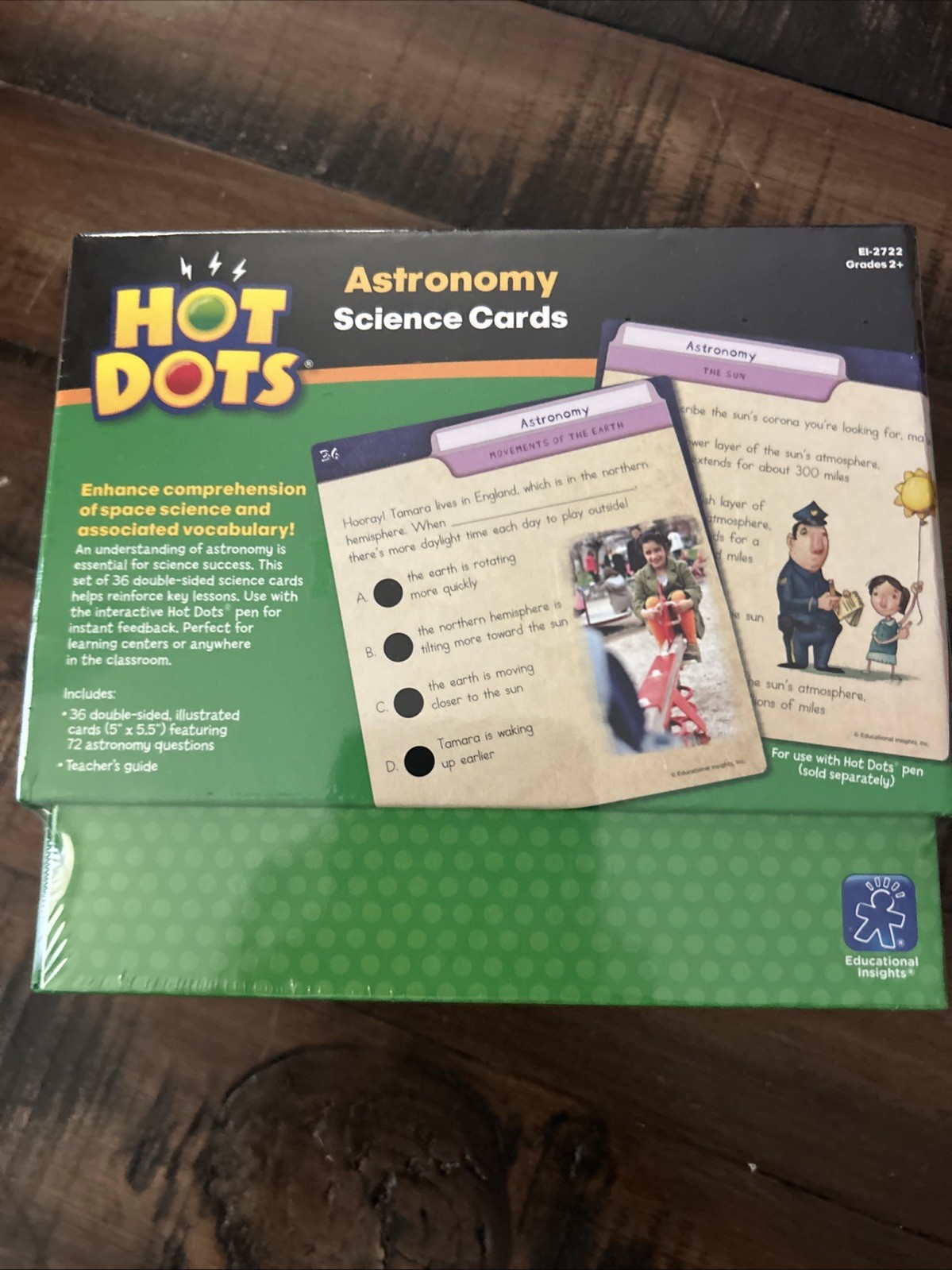 Hot Dots Astronomy Science Cards – Educational Insight Homeschool Teacher SEALED