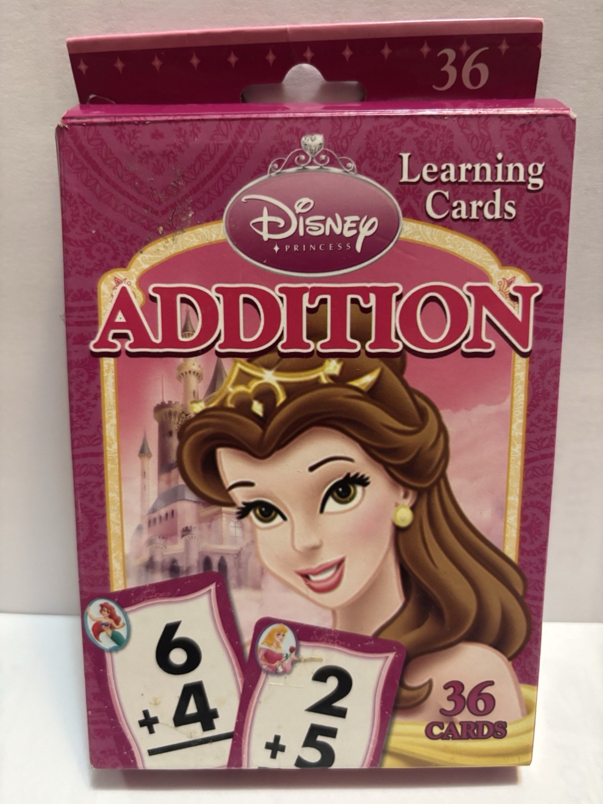 Disney Princess Addition Learning Cards For Kids 36 Colorful Flash Cards Free Sh