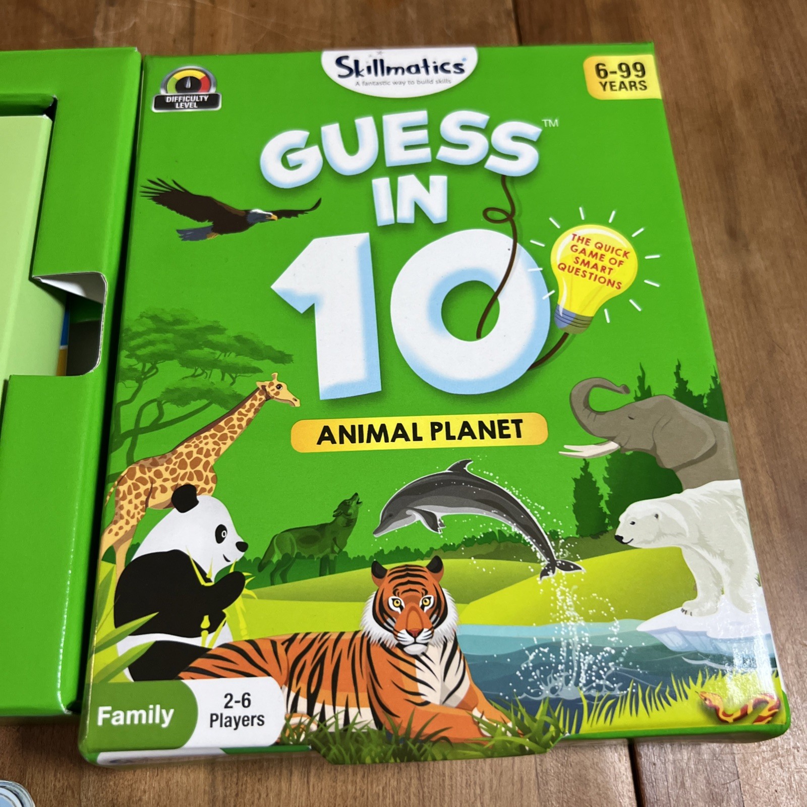 Skillmatics Guess in 10 Animal Planet Card Game Childs Learning Game