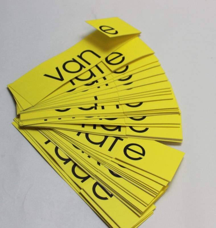 Silent E words Flip cards 35 cards – Reading Manipulatives